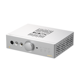 Undentia AB Matrix Audio NA-1 silver desktop headphone amplifier with balanced and unbalanced outputs and volume dial