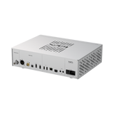 Rear view of the Undentia AB Matrix Audio NT-1 digital audio transport showing various high-end connectivity ports.