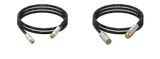Undentia AB Matrix Audio OCC Hi-Fi analog cables with RCA and XLR connectors, black nylon braided shield, gold pins.