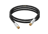 Undentia AB Matrix Audio OCC Hi-Fi RCA analog audio cable with black nylon braided sleeve and gold-plated connectors