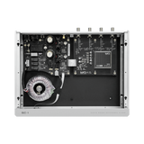 Undentia AB Matrix Audio SC-1 reference clock internal view showing the OCXO module, power supply, and circuit board.