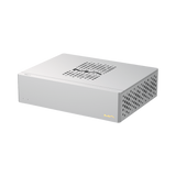 Undentia AB Matrix Audio SC-1 silver audio grade reference clock with minimalist design and top ventilation grille