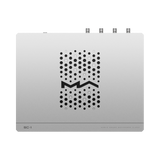 Undentia AB Matrix Audio SC-1 audio grade reference clock in silver with top ventilation pattern and branding