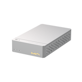Undentia AB Matrix Audio SI-1 fiber-optic network isolator in a silver CNC-machined aluminum unibody chassis