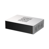 Undentia AB Matrix Audio TS-1 silver DAC and streamer with front headphone jacks and perforated metal chassis