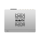 Undentia AB Matrix Audio TS-1 music streamer and DAC in a sleek silver finish with top-mounted ventilation grille.