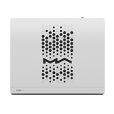 Undentia AB Matrix Audio MS-1 DAC and music streamer in silver with a unique circular perforated top panel design.