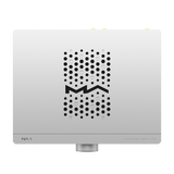 Undentia AB Matrix Audio NA-1 headphone amplifier in silver with a top-down view of the CNC-machined aluminum chassis.