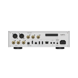 Rear panel of Undentia AB Matrix Audio TS-1 streamer and DAC featuring XLR, RCA, HDMI ARC, and digital inputs.